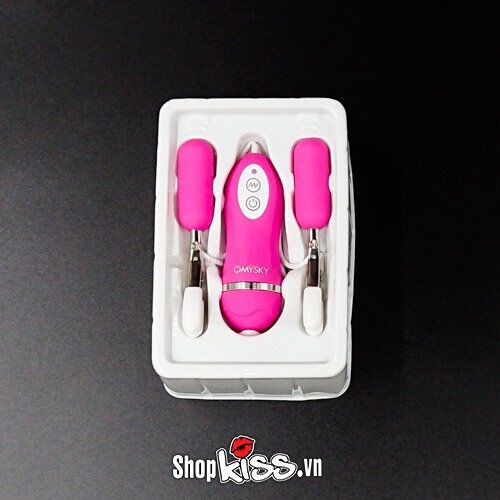 Trứng rung kẹp massage vú OMY SKY polymer y tế cao cấp giải tỏa sinh lý