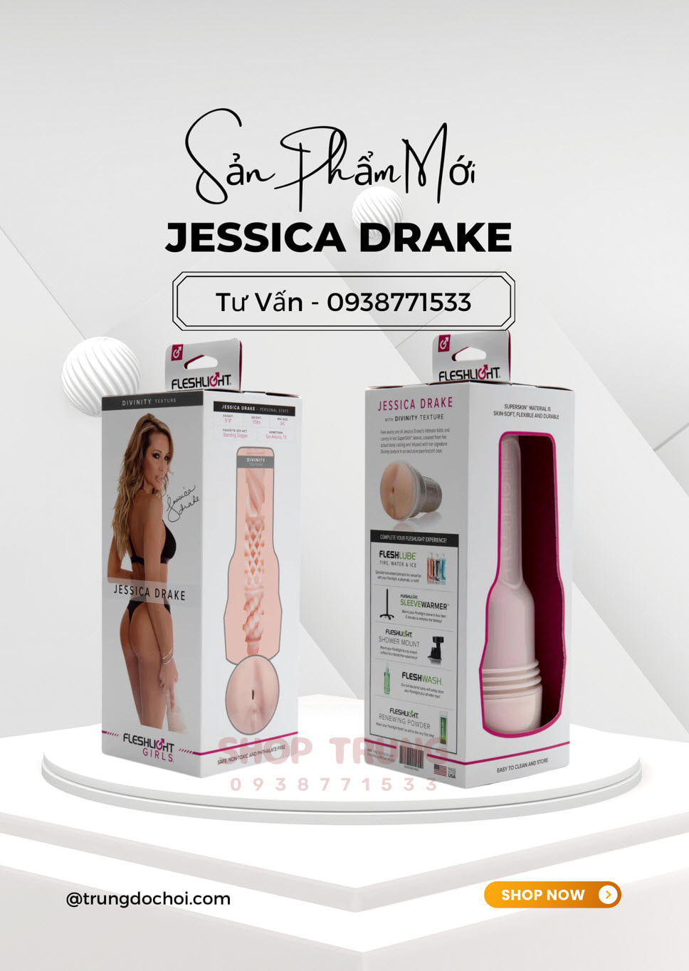 Fleshlight Jessica Drake siêu thực siêu kích thích người dùng