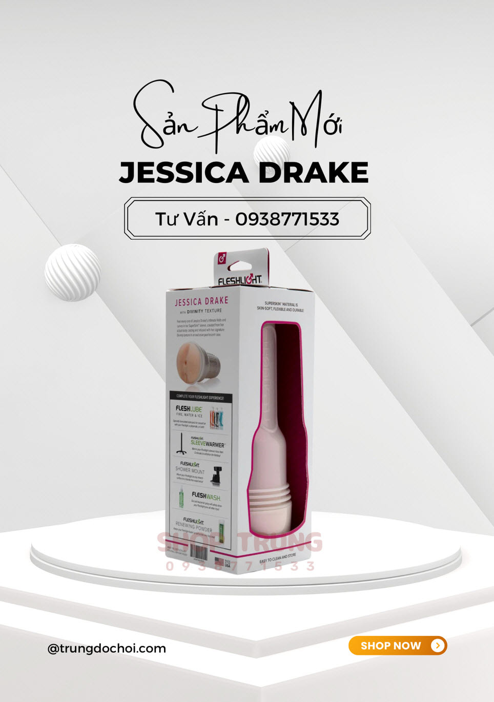 Fleshlight Jessica Drake siêu thực siêu kích thích người dùng