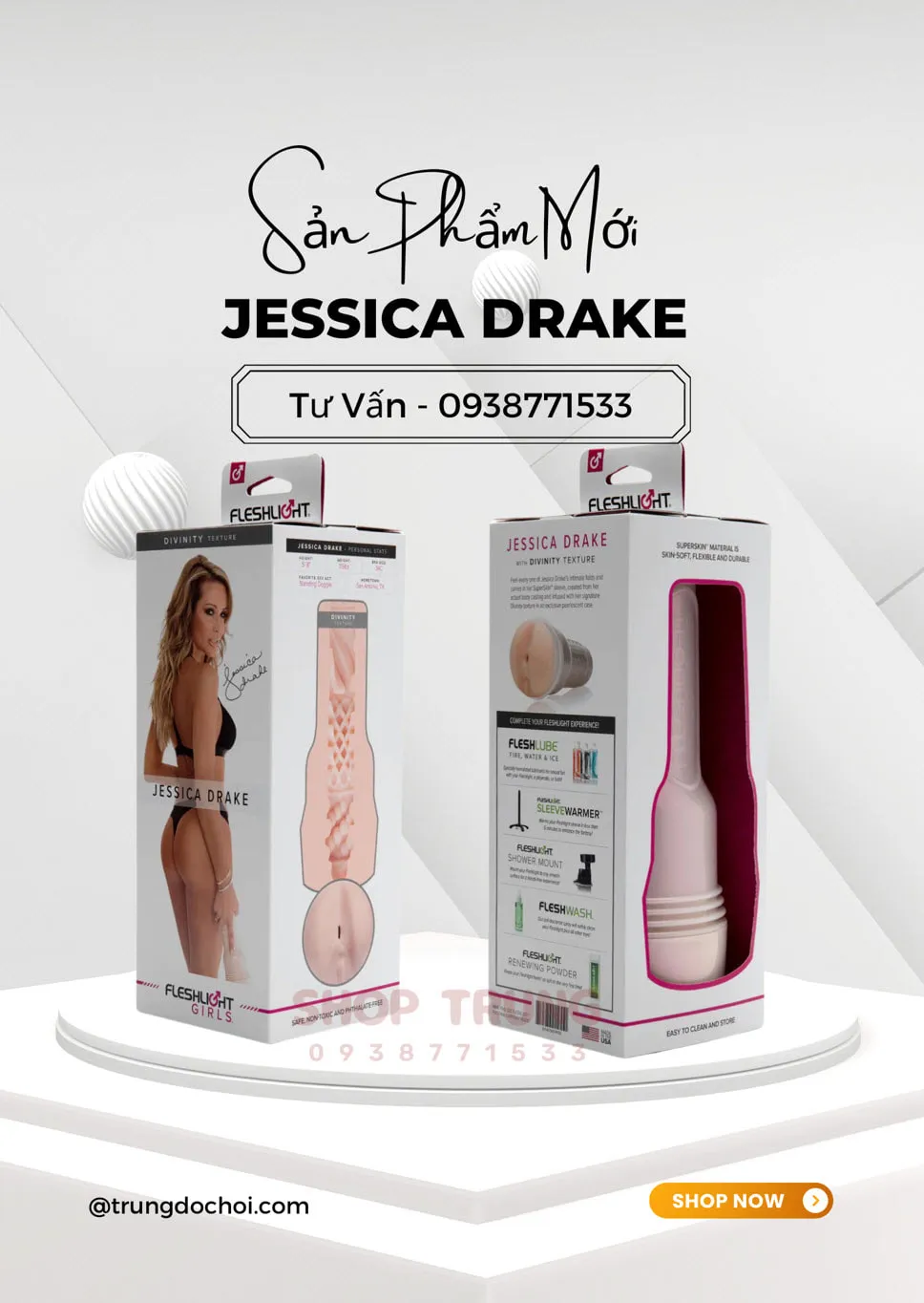 Fleshlight Jessica Drake âm đạo giả chính hãng cảm giác như thật