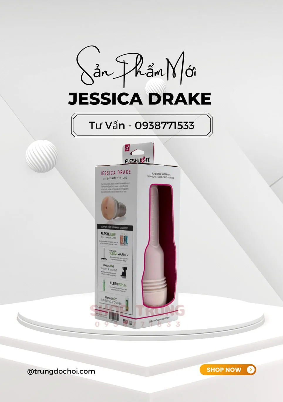 Fleshlight Jessica Drake âm đạo giả chính hãng cảm giác như thật
