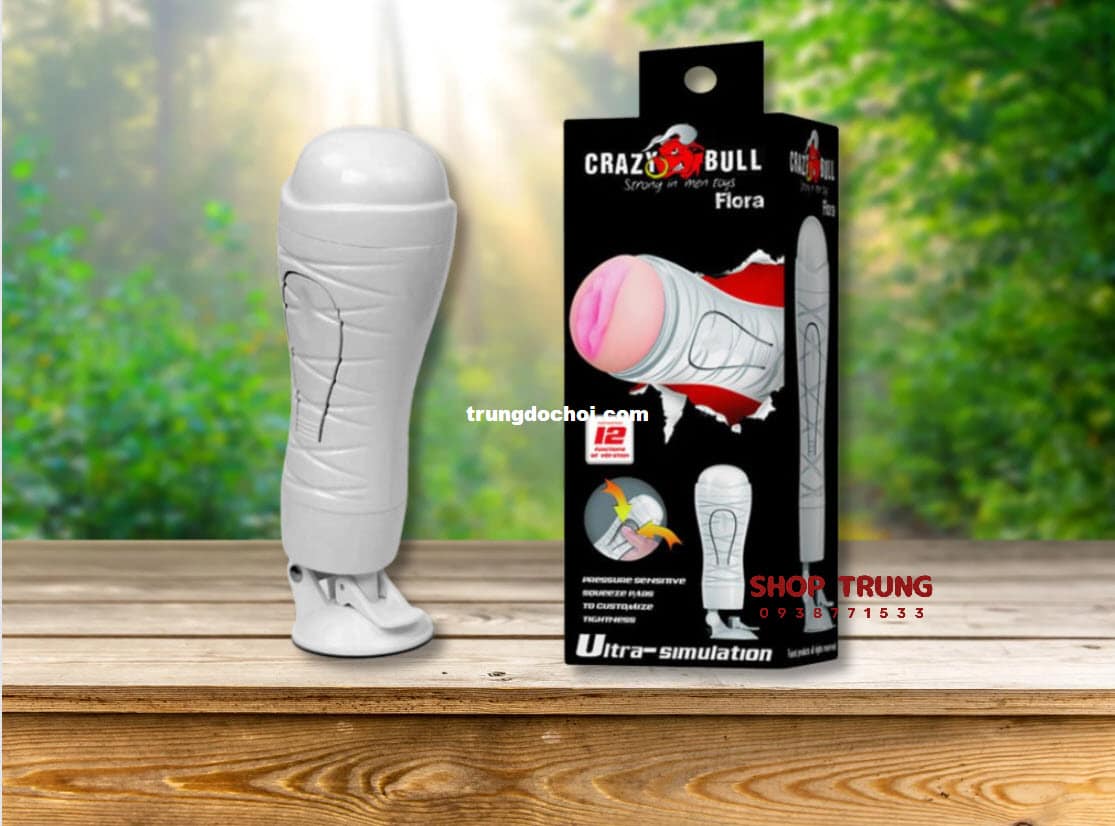 Âm đạo giả Crazy Bull Flora 12 chế độ rung kích thích mua ngay