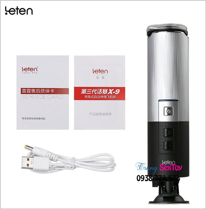 Máy rung thủ dâm Leten X9 siêu chân thực, kích thích cực mạnh