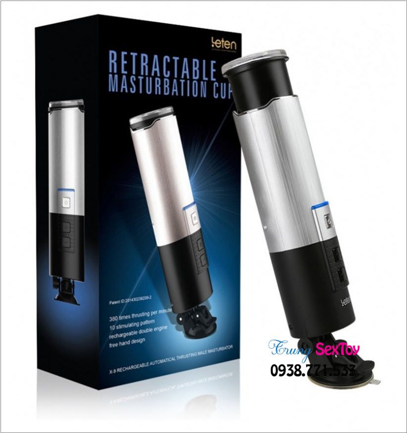 Máy rung thủ dâm Leten X9 siêu chân thực, kích thích cực mạnh
