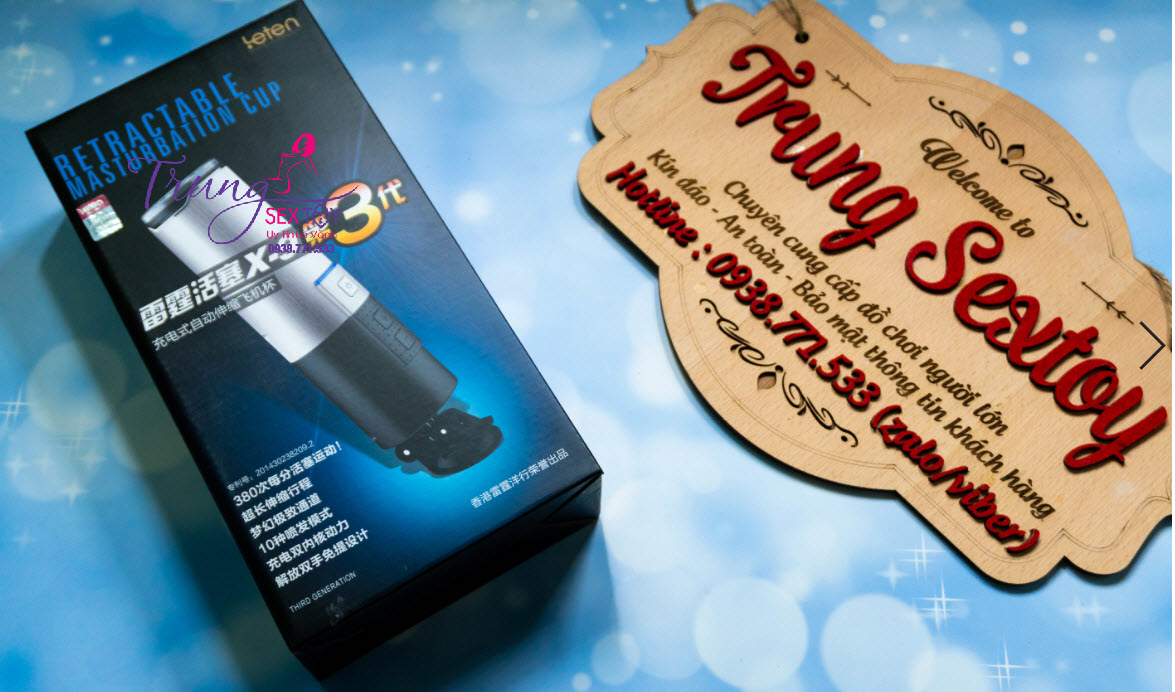 Máy rung thủ dâm Leten X9 siêu chân thực, kích thích cực mạnh