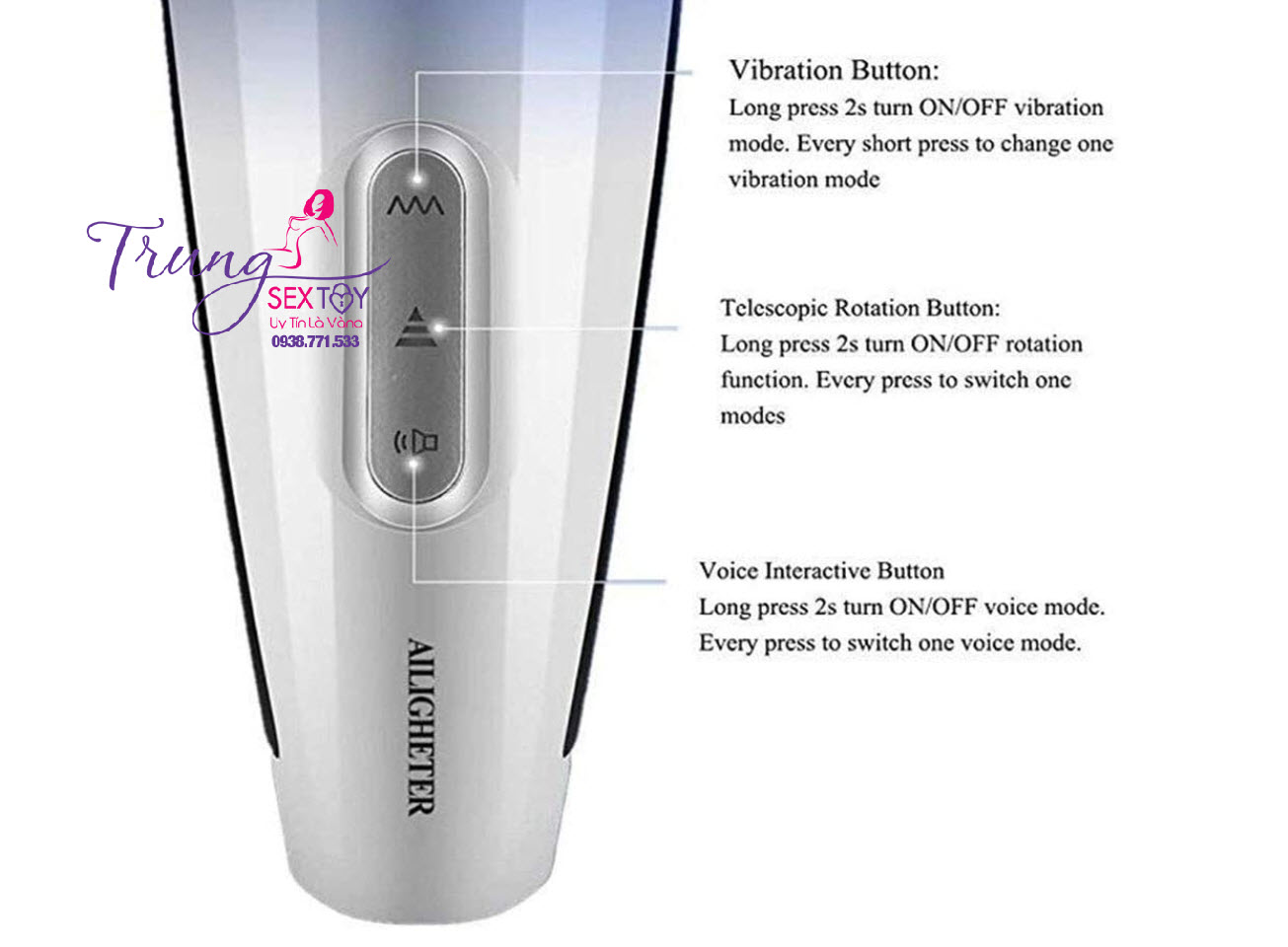 Máy thủ dâm Katerina 3 rung xoay tự động cực sướng hot
