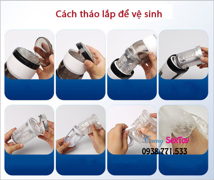 Máy thủ dâm Katerina 3 rung xoay tự động siêu kích thích nam
