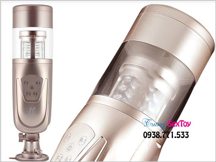 Máy thủ dâm Flashing Lover cao cấp rung thụt xoay LED