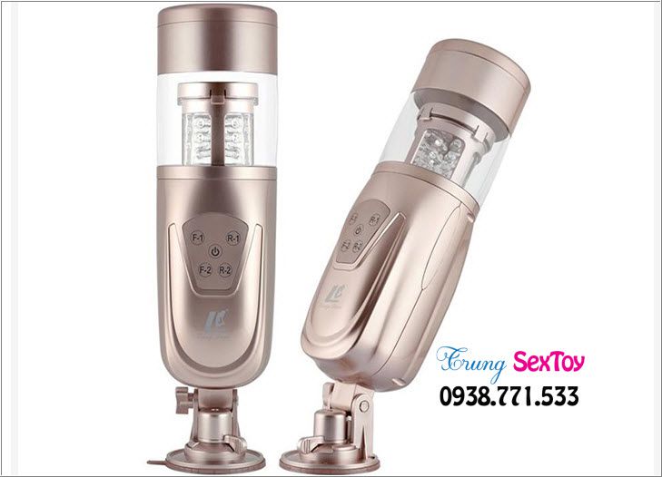 Máy thủ dâm Flashing Lover cao cấp rung thụt xoay LED