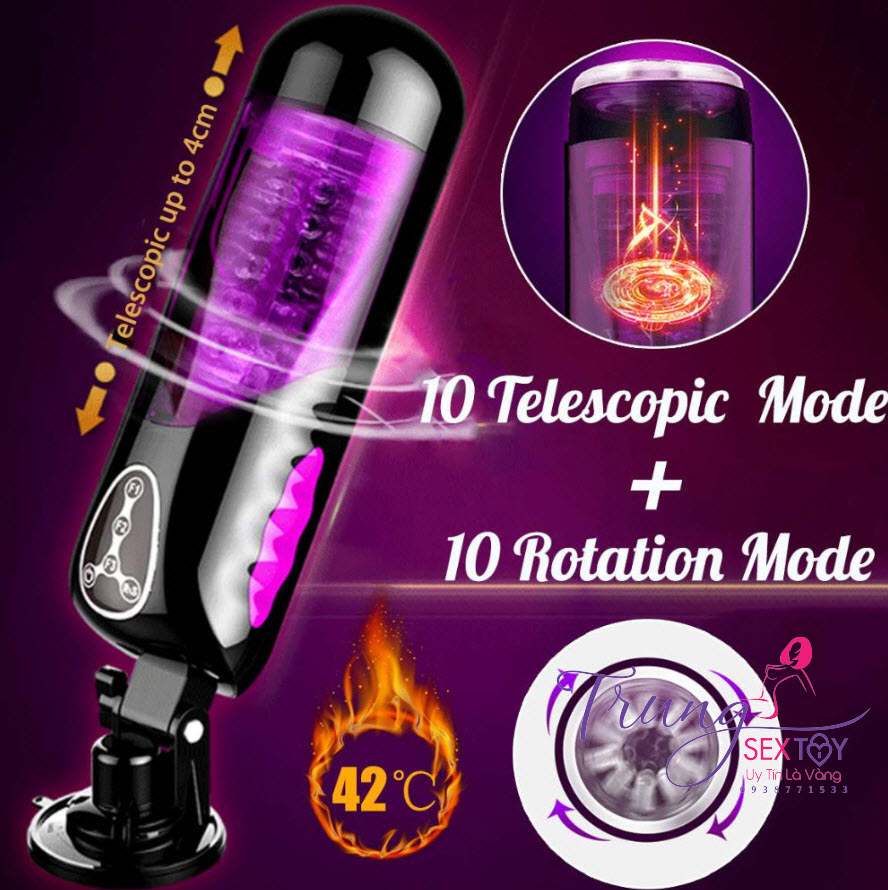 Máy thủ dâm EASYLOVE rung thụt tự động đa chế độ, cực sướng