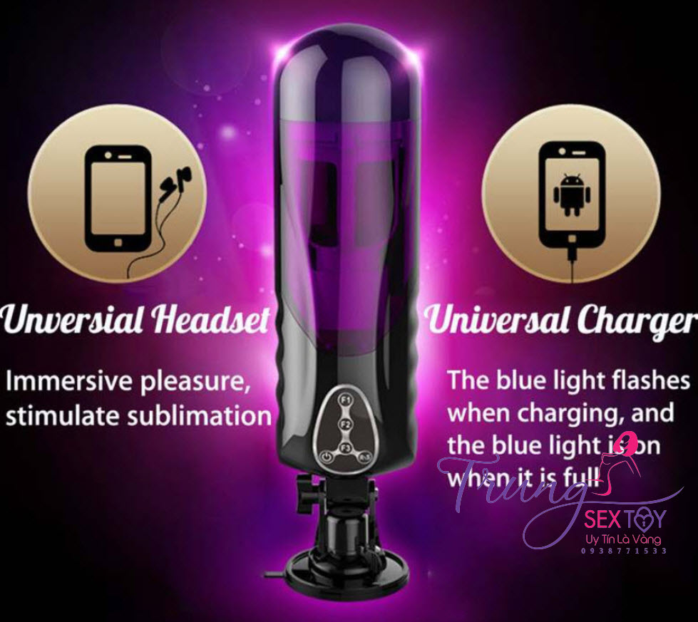 Máy thủ dâm EASYLOVE rung thụt tự động đa chế độ, cực sướng