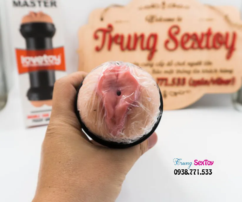 Âm đạo giả hai đầu Lovetoy silicon mềm mại trải nghiệm chân thật