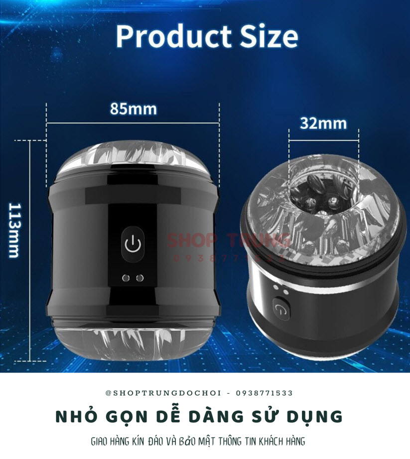 Đồ chơi tự sướng mini rung cực mạnh cho nam tăng khoái cảm