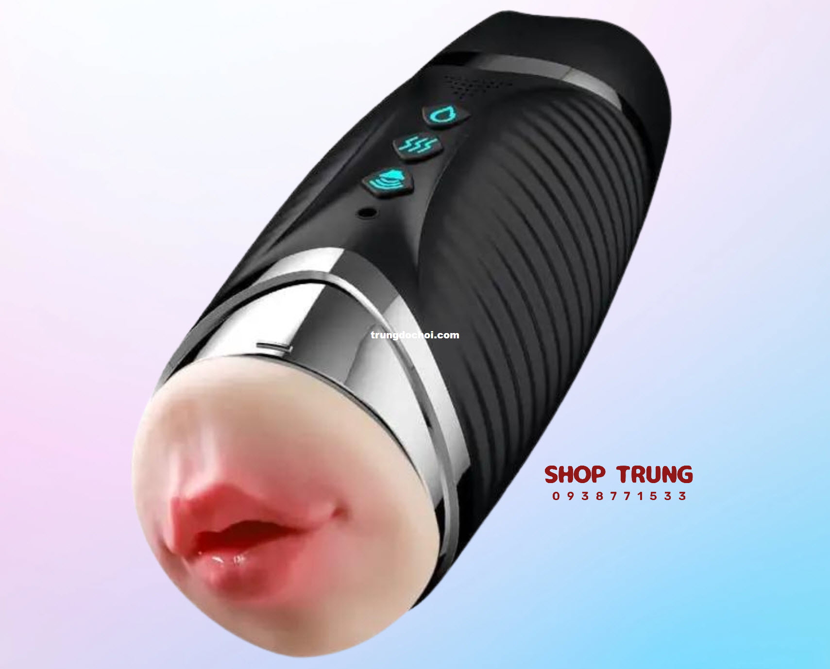Âm đạo giả hai đầu đen rung phát âm có nhiệt độ đa tính năng