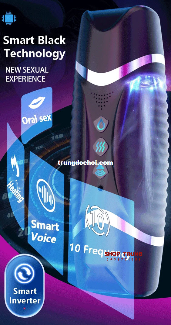 Âm đạo giả hai đầu đen rung phát âm có nhiệt độ đa tính năng