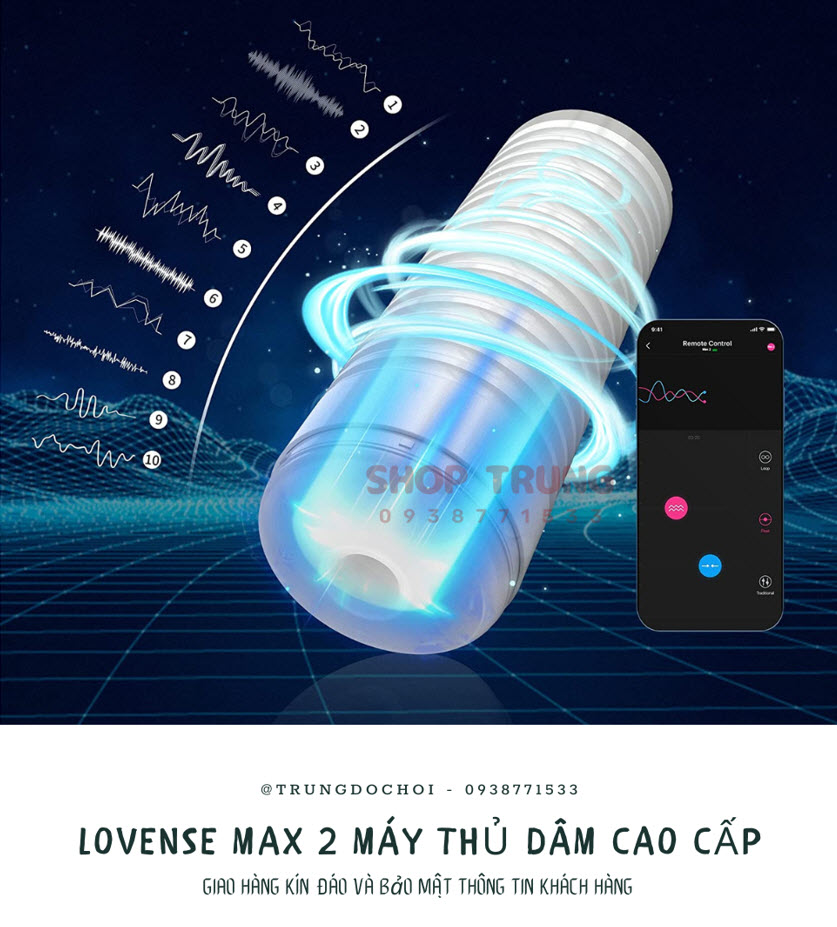 Lovense Max 2 Máy Massage Nam Cao Cấp Tăng Khoái Cảm