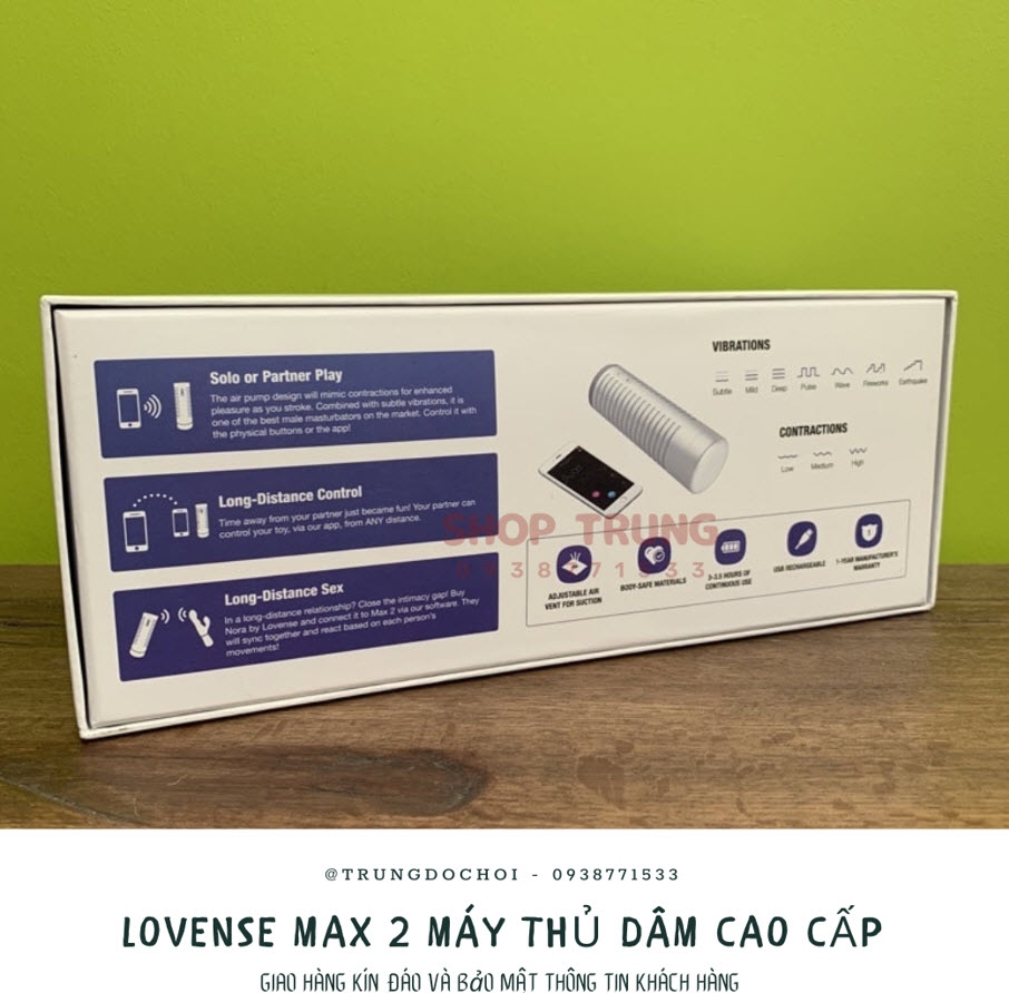 Lovense Max 2 Máy Massage Nam Cao Cấp Tăng Khoái Cảm