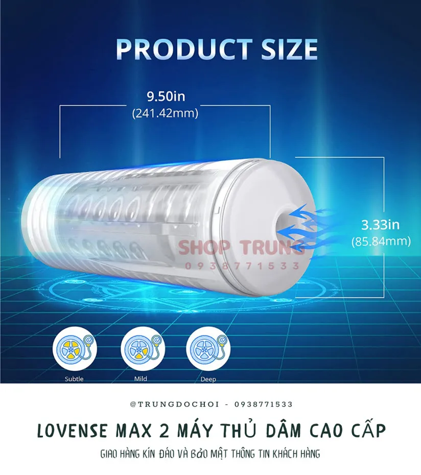 Lovense Max 2 máy tự cao cấp cho nam giải tỏa sinh lý