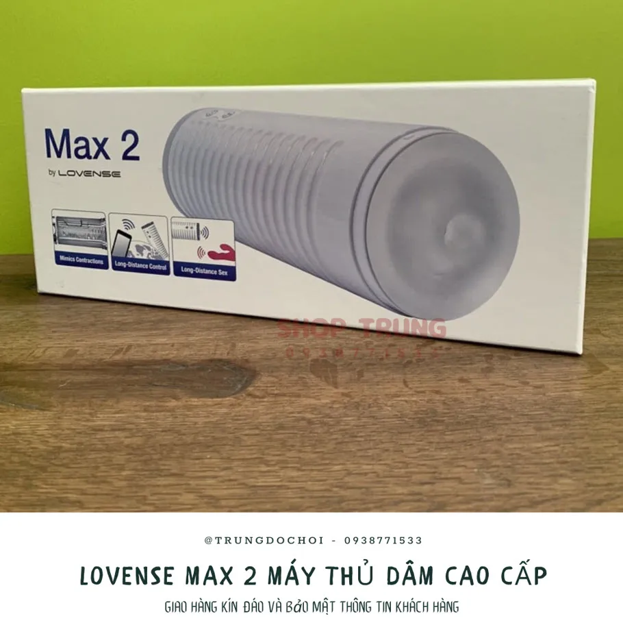 Lovense Max 2 máy tự cao cấp cho nam giải tỏa sinh lý