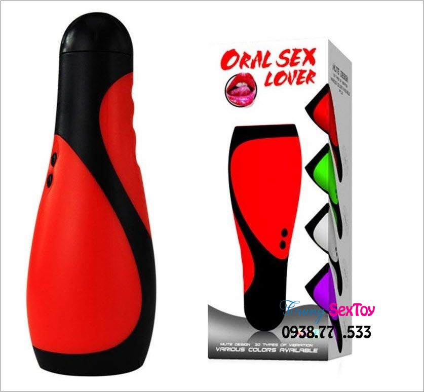 Oral Sex Simulator Male Silicone ABS 4 AAA Vibrator