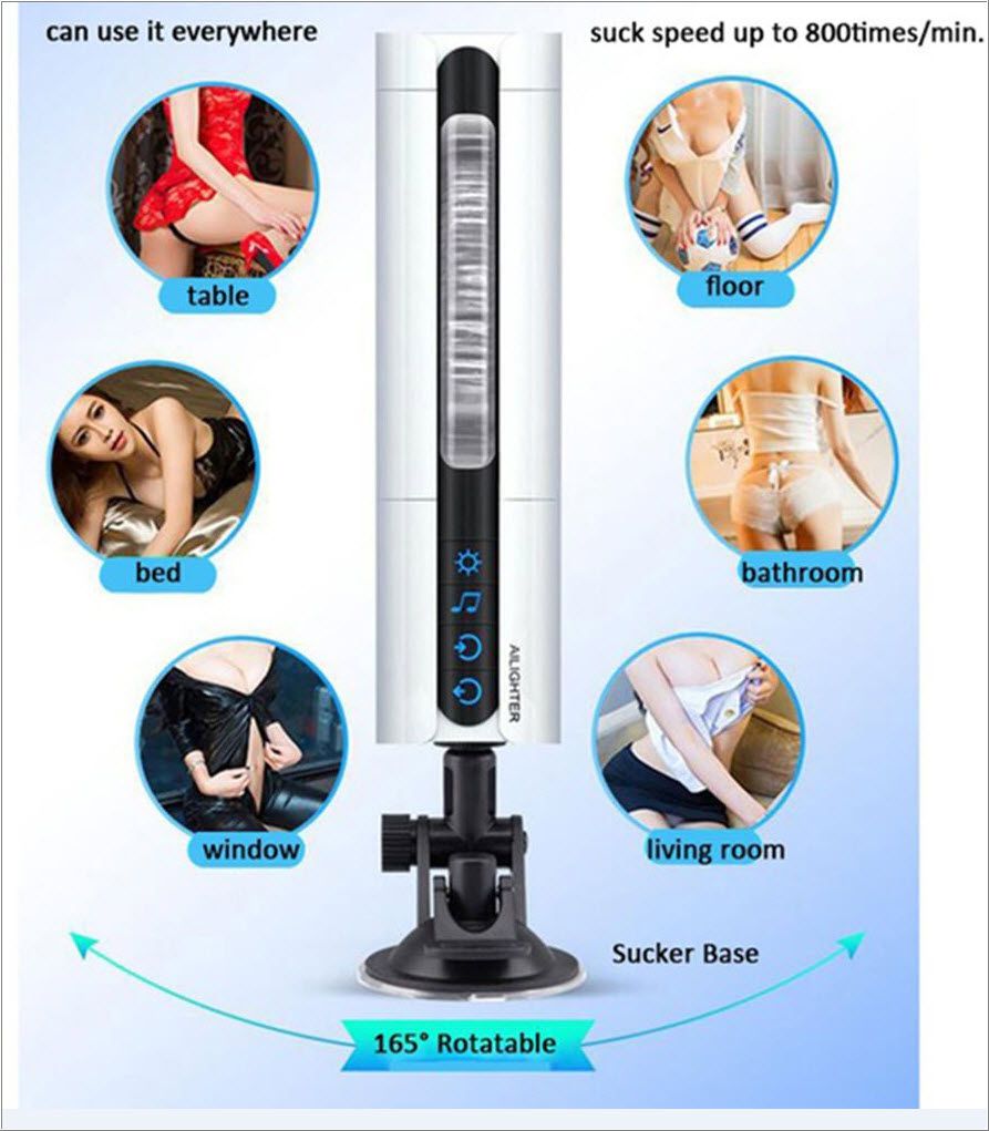Máy bú mút tự động AILIGHTER AIRJET rung mạnh sưởi ấm 45°C