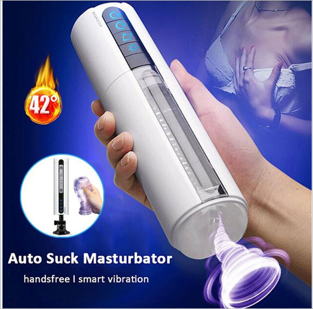 Máy bú mút tự động AILIGHTER AIRJET rung mạnh sưởi ấm 45°C