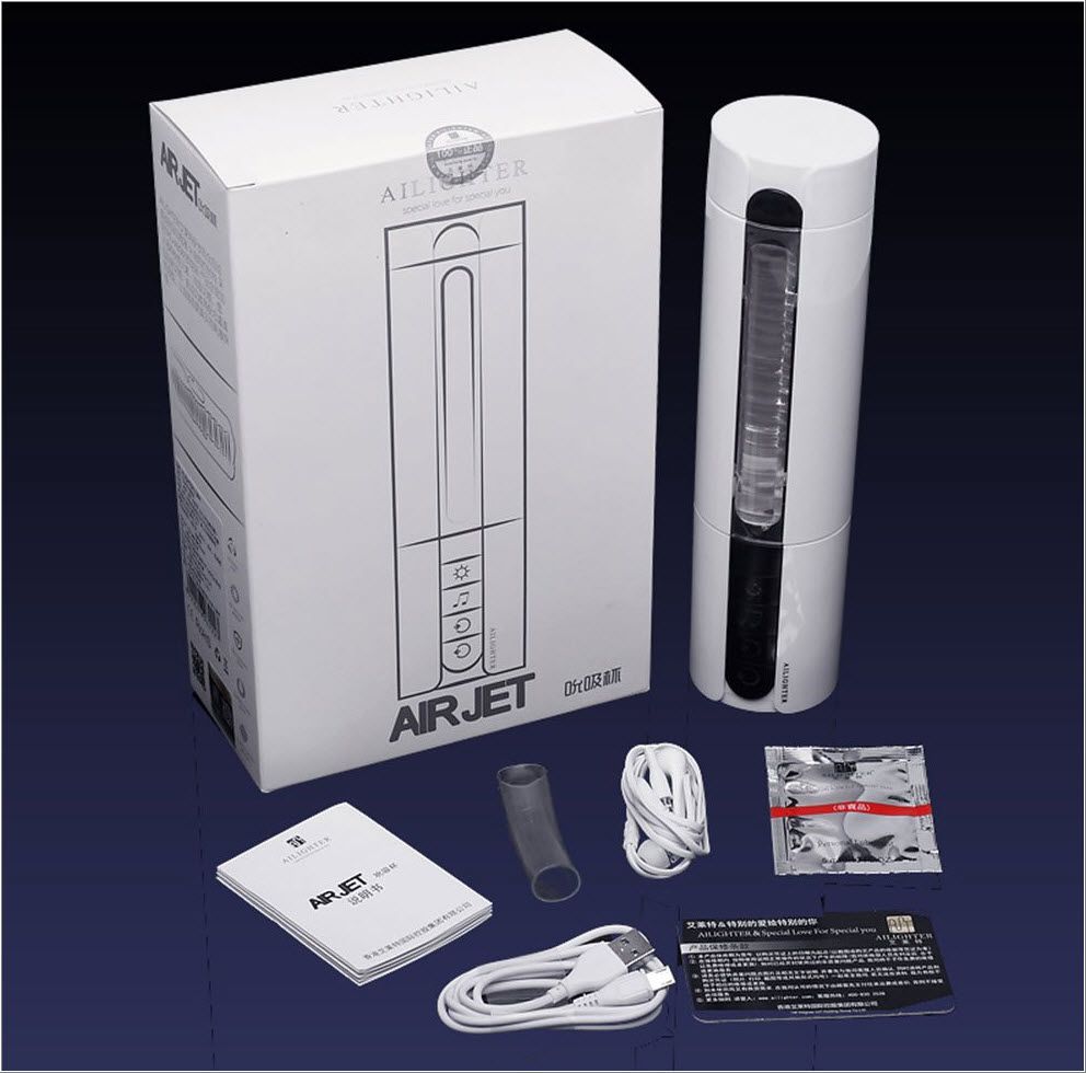 Máy bú mút tự động AILIGHTER AIRJET rung mạnh sưởi ấm 45°C