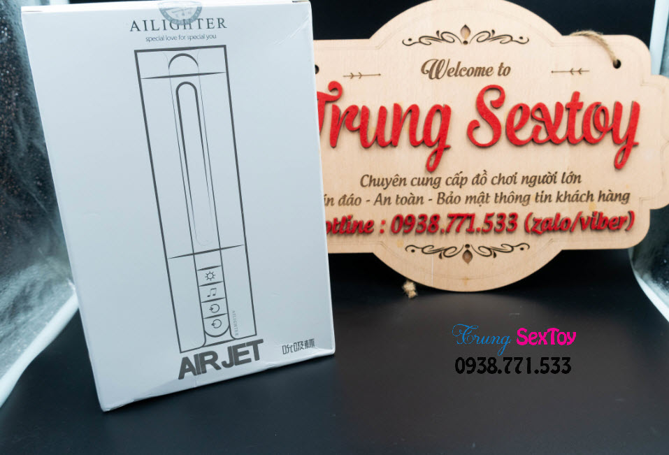 Máy bú mút tự động AILIGHTER AIRJET rung mạnh sưởi ấm 45°C