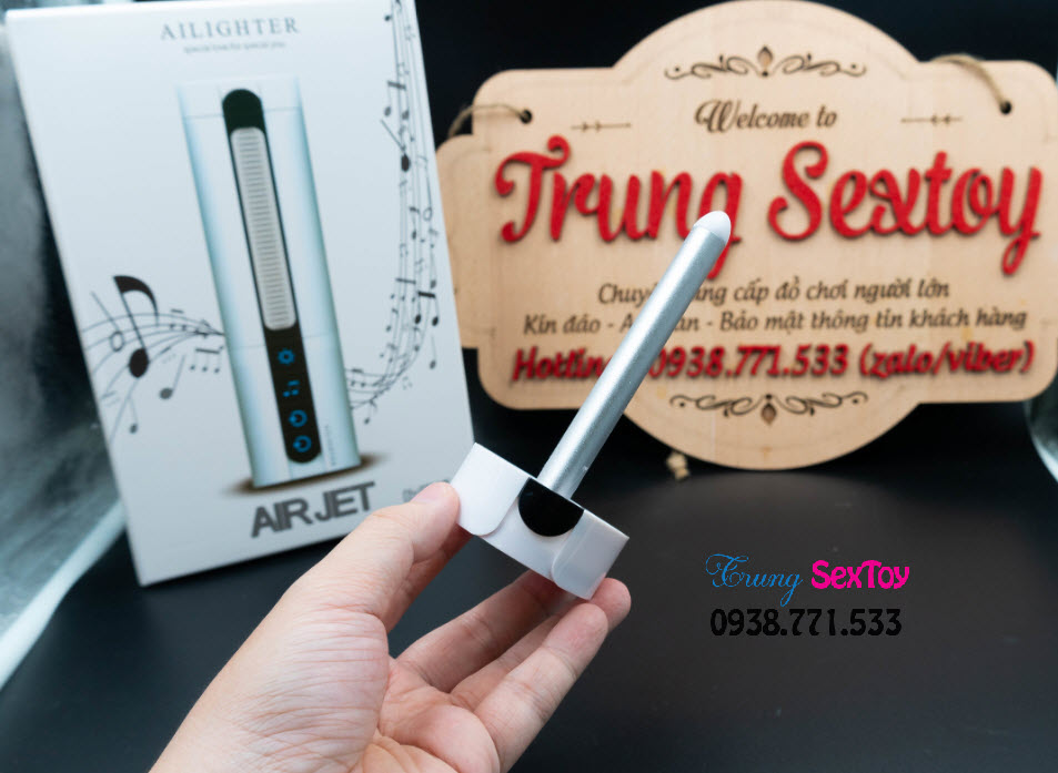 Máy bú mút tự động AILIGHTER AIRJET rung mạnh sưởi ấm 45°C