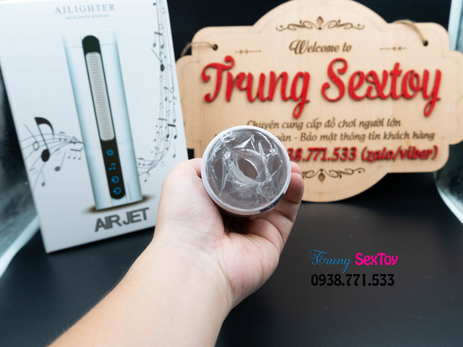 Máy bú mút tự động AILIGHTER AIRJET rung mạnh sưởi ấm 45°C