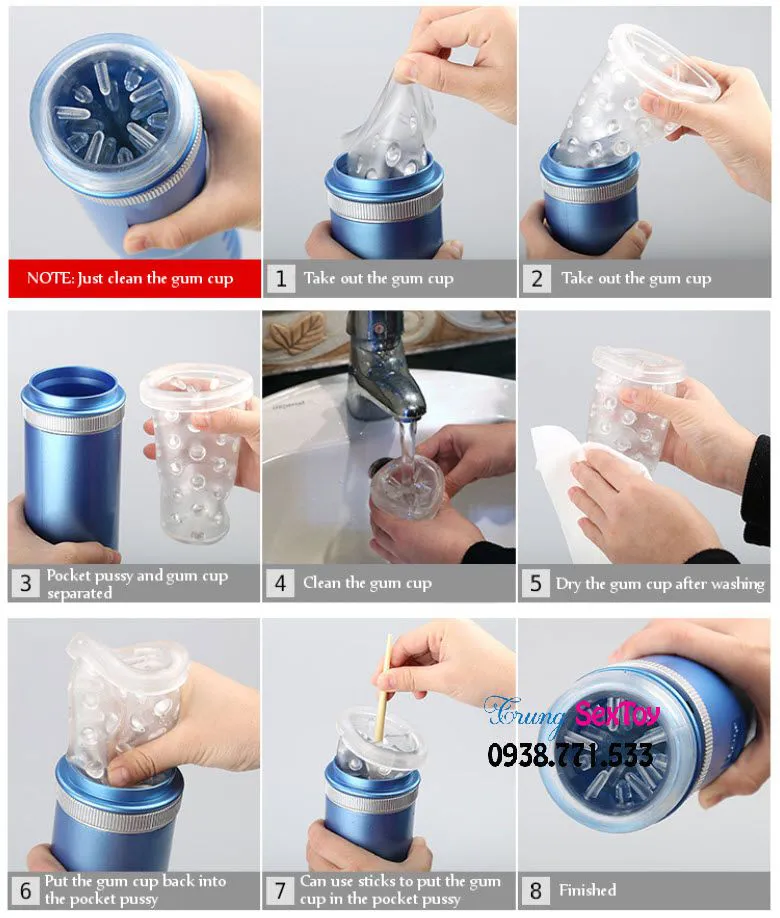 Máy thủ dâm rung thụt Leten 2 cấp độ silicon ABS pin AA chính hãng