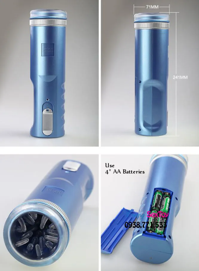 Máy thủ dâm rung thụt Leten 2 cấp độ silicon ABS pin AA chính hãng