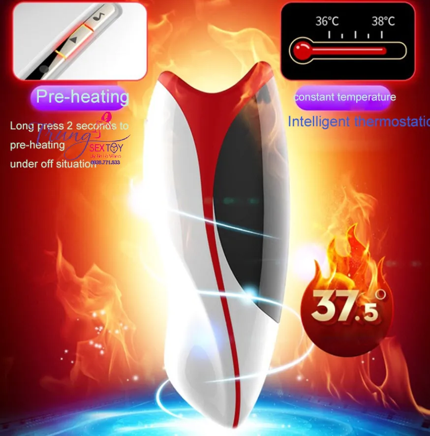 Leten Erotic Lips dụng cụ bú mút rung nhiều chế độ sạc USB tiện lợi