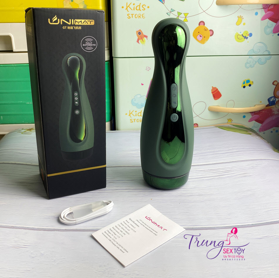 Máy Thủ Dâm Unimát Blowjob Tự Động Rung Hút Deep Throat