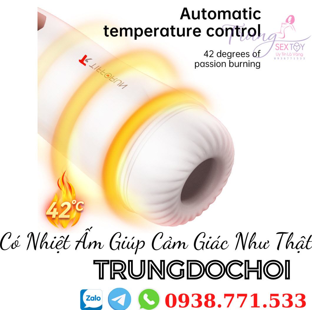 Máy bú mút tự động Tifforun Spaceship, rung mạnh, bền bỉ