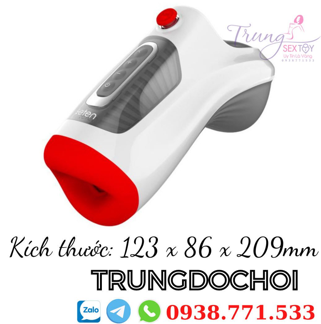 Cốc thủ dâm Leten New Air Oral rung mút đa tần số chính hãng