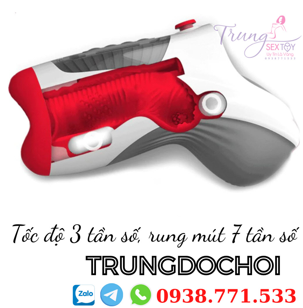 Cốc thủ dâm Leten New Air Oral rung mút đa tần số chính hãng