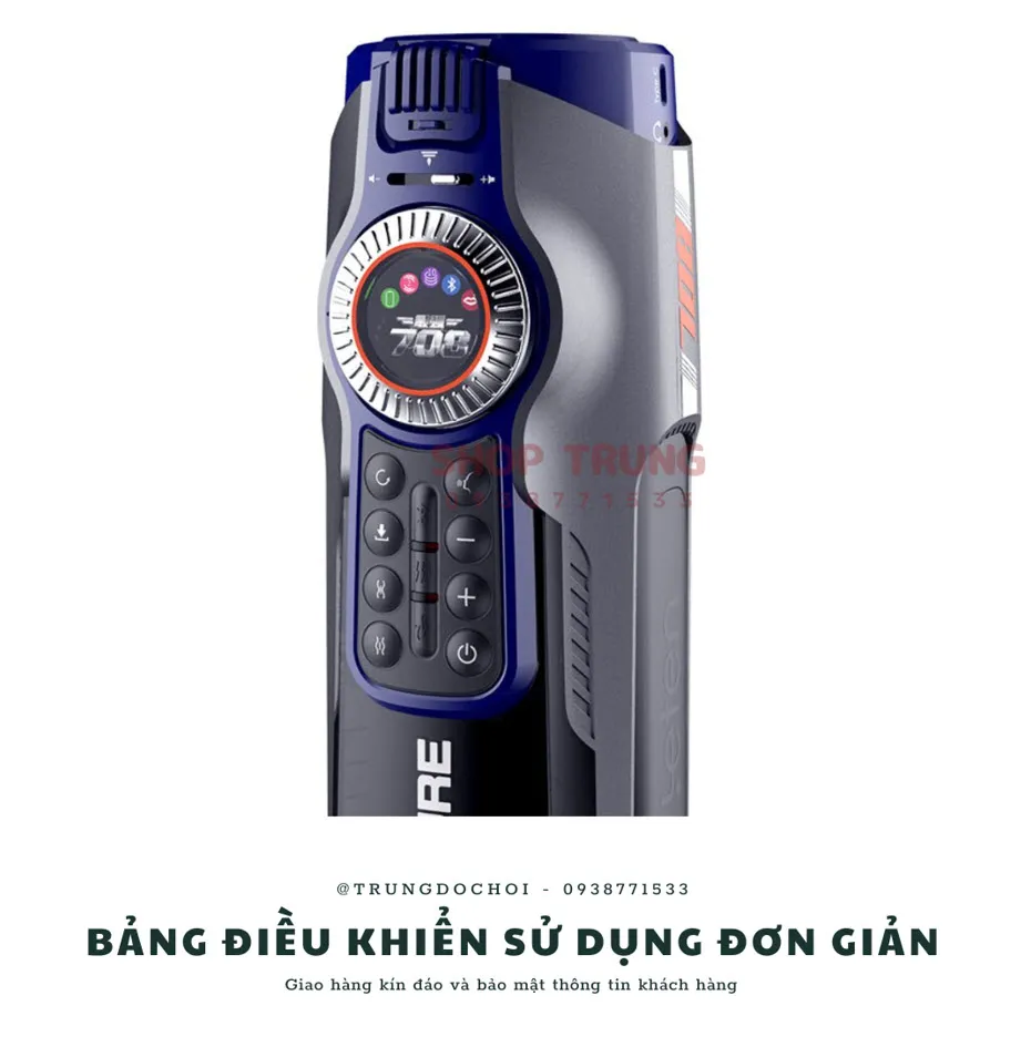 Leten Future 708 thế hệ 3 máy thủ dâm tự động sạc USB type-C tiện lợi