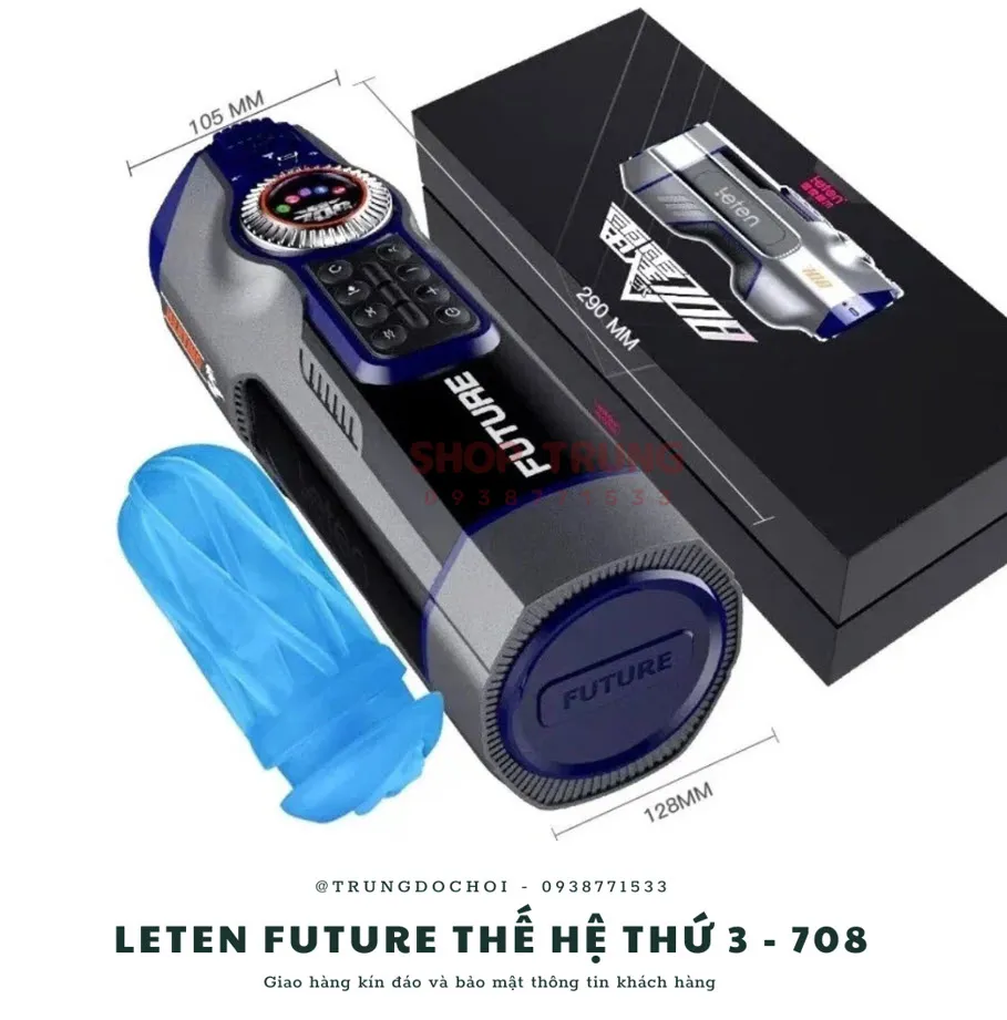 Leten Future 708 thế hệ 3 máy thủ dâm tự động sạc USB type-C tiện lợi