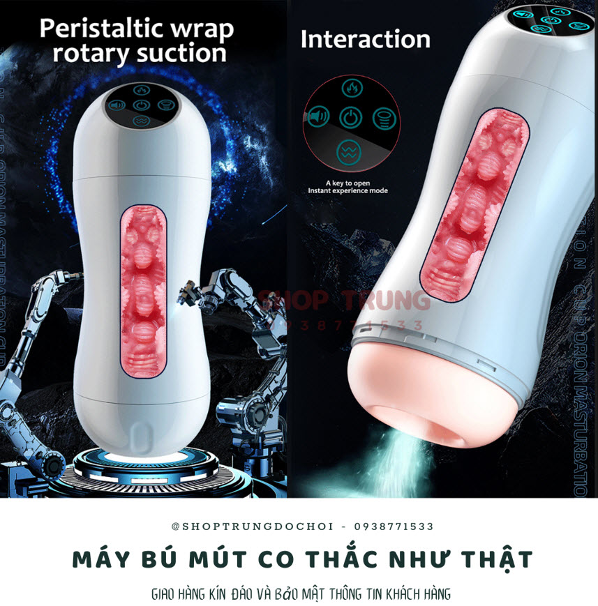 Máy Tự Sướng Heihei Cup Rung Hút Co Thắt Tự Động Kích Thích