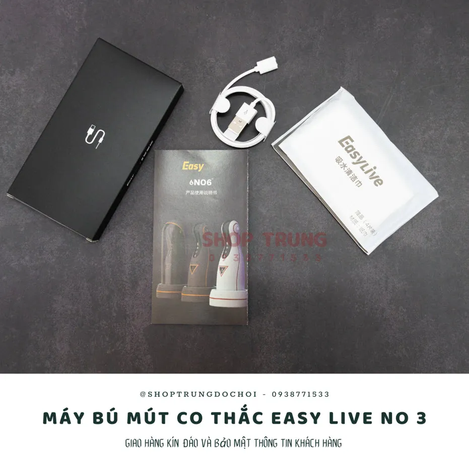 Máy Tự Sướng Easy Live No 3 Rung Hút Tự Động Sưởi Ấm Siêu Phê