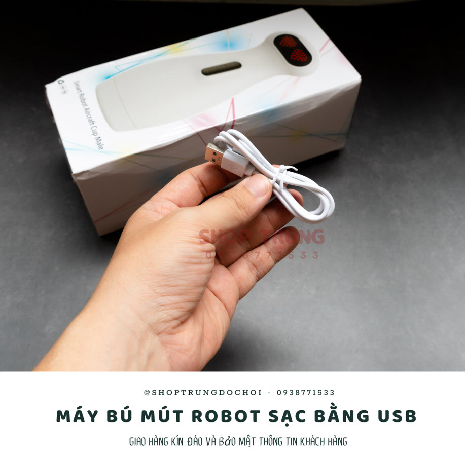 Máy rung bú hút Cute Robot co thắt tự động sướng mê ly
