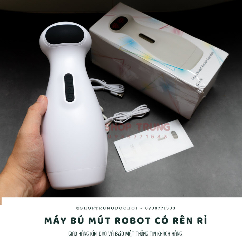 Máy rung bú hút co thắt Cute Robot hàng chính hãng giá tốt