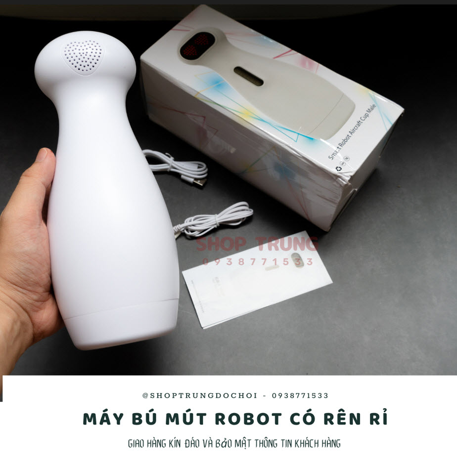 Máy rung bú hút Cute Robot co thắt tự động sướng mê ly