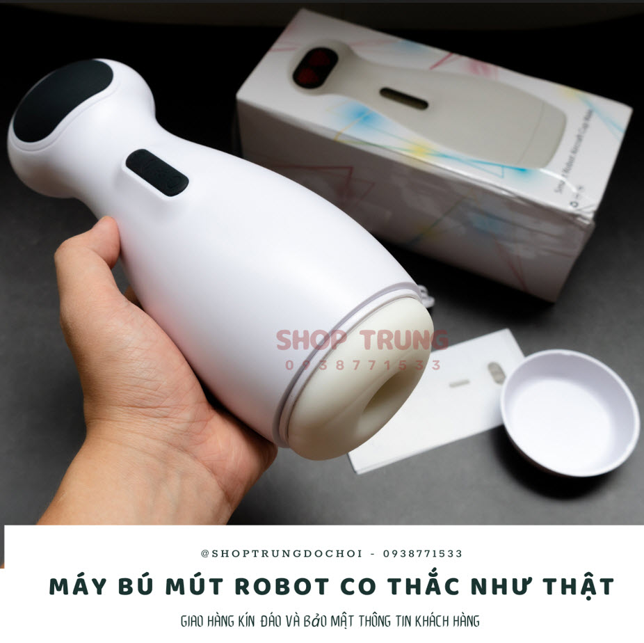 Máy rung bú hút co thắt Cute Robot hàng chính hãng giá tốt