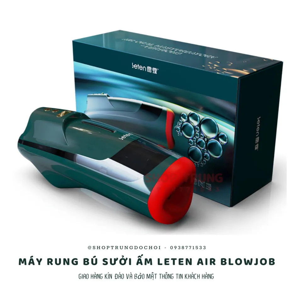 Air Blowjob Leten Máy Bú Mút Có Nhiệt Rung Thụt Sướng Số 1