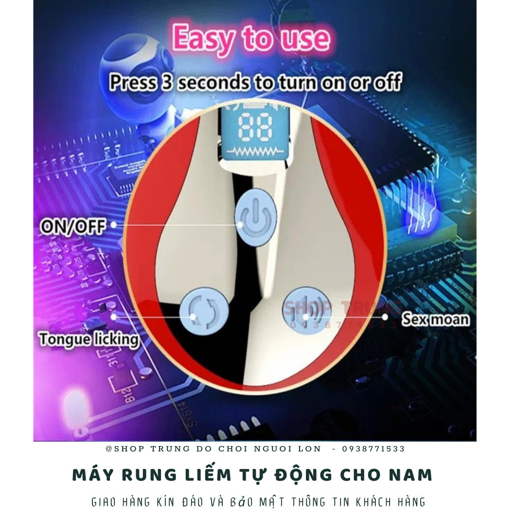 Máy rung liếm nam cao cấp tăng khoái cảm mua ngay Máy rung liếm nam cao cấp tăng khoái cảm mua ngay