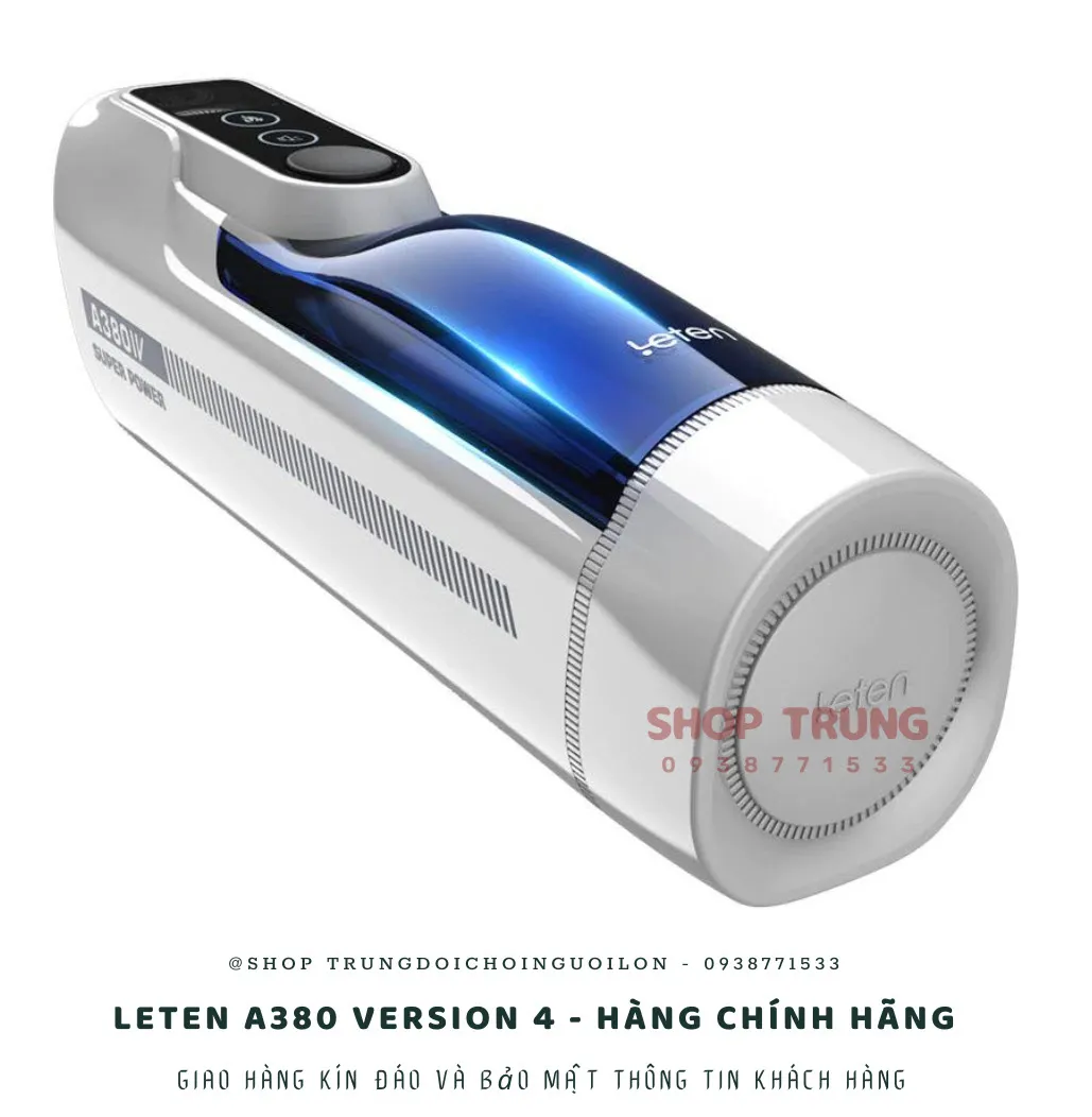 Máy Tự Động Rung Thụt Leten A380 Gen 4 USB Sạc Tỏa Nhiệt 40 Độ