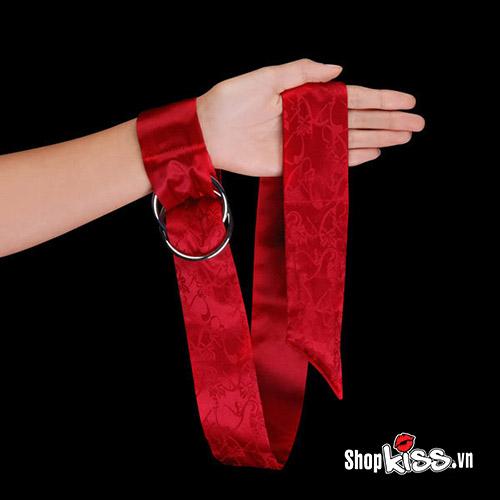 Dây trói tay Lelo BOA vải lụa bạo dâm cao cấp đỏ đen tím