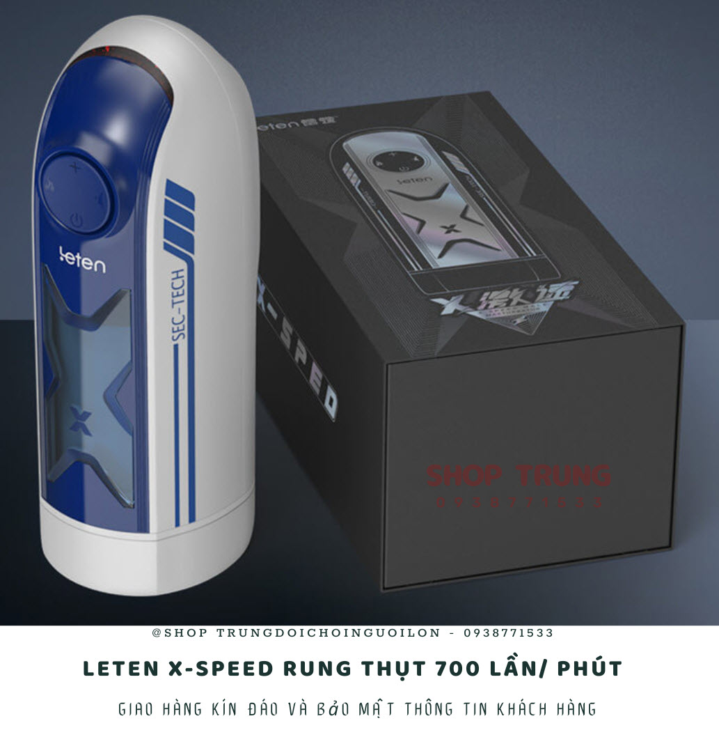 Máy thủ dâm Leten X-speed 700 lần/phút rung mạnh cực sướng